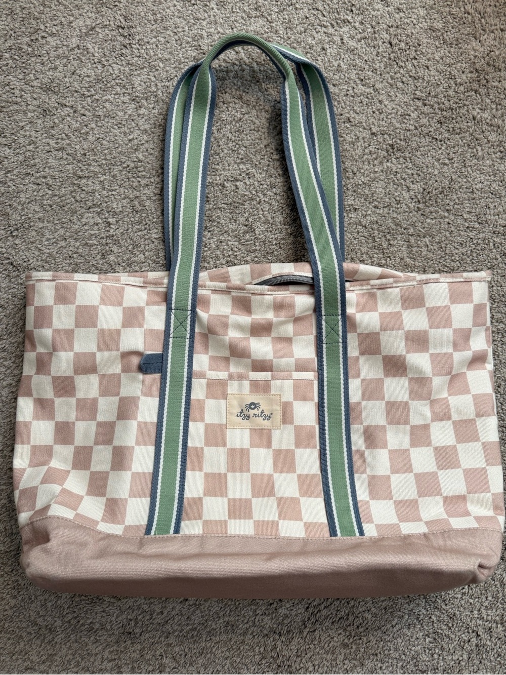 Itzy Ritzy Checkered Tote Bag